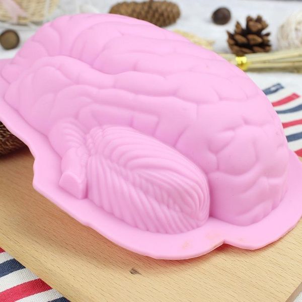 

cake tools year creative brain diy handmade soap mould love heart round shape cute silicone mold bakeware chocolate molds