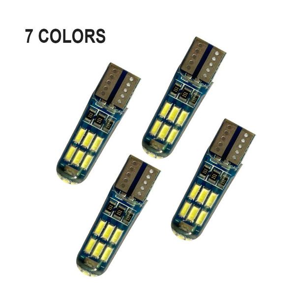 

emergency lights 100pcs promotion car styling t10 silicone 3014 15smd led w5w 192 168 clearance light wedge side lamp parking license plate