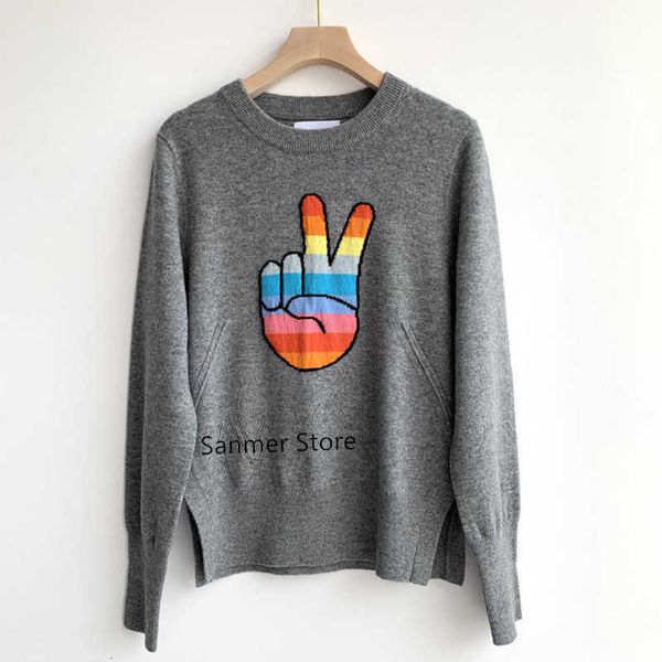

women's sweaters sweaters color finger sweater women knitted o-neck loose casual long sleeve knitwear ghhq, White;black