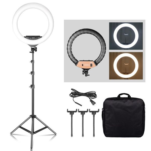 

cell phone mounts & holders 18 inch led po ring light with stand 6500k video lamp digital pographic lighting