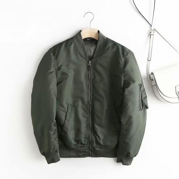 

women's jackets 2021 winter women baseball casual basic coat zipper loose bomber jacket female outwear chaqueta mujer, Black;brown