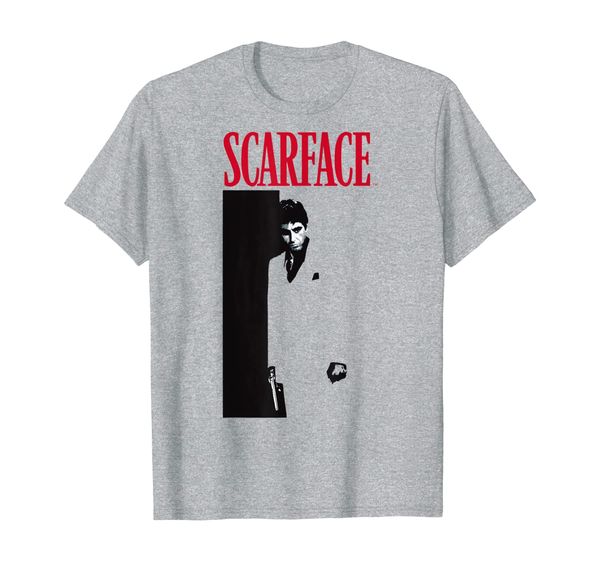 

scarface original movie poster graphic t-shirt, White;black