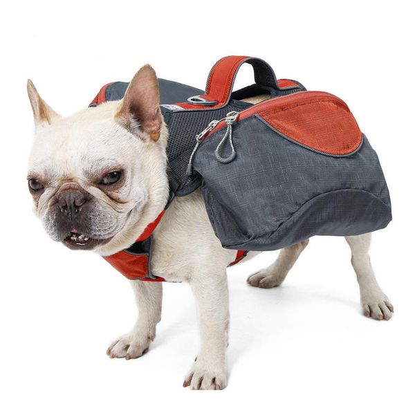 

dog saddle bag large capacity pet ourdoor backpack for outdoor hiking camping training multi-function harness supplies car seat covers