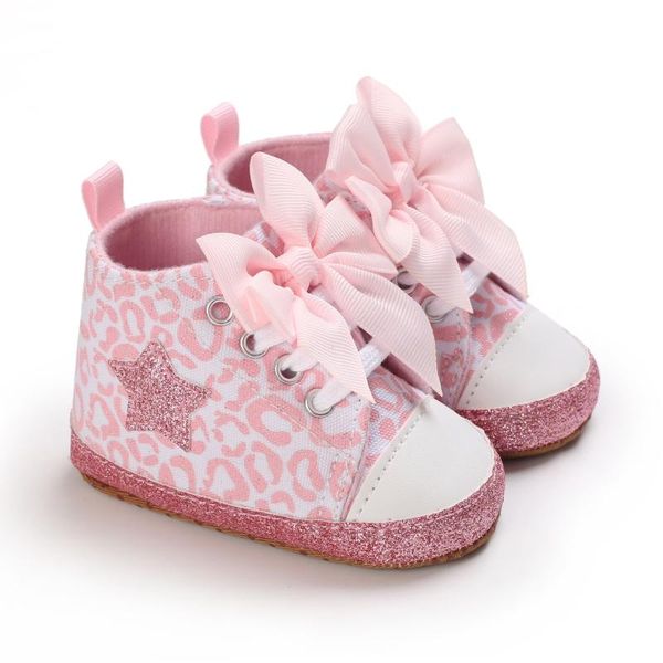 

first walkers fashion born baby girls big bowknot shoes sports sneakers infant toddler soft sole