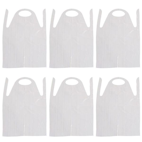 

12pcs disposable cooking apron oil-proof waterproof sleeveless serving aprons housework for home restaurant