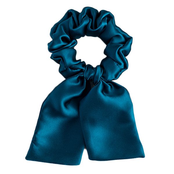 Silk Papeel Holder Scrunchies Ремешок резинки упругие полосы старинные женщины девушки волос галстуки для волос хвост аксессуары сплошной цвет