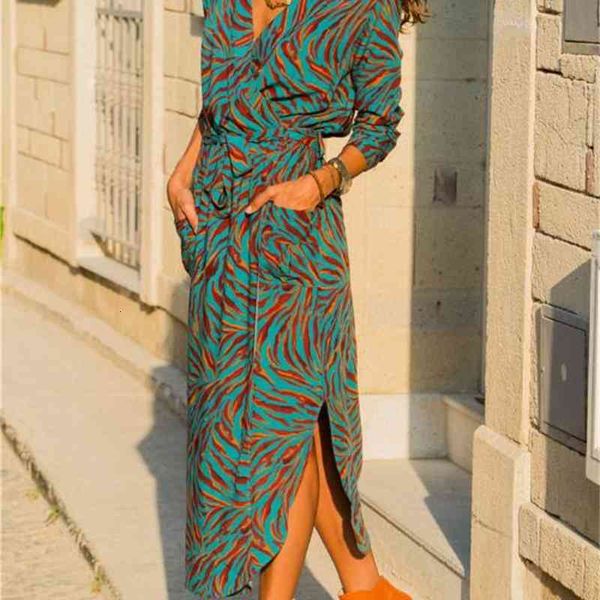 

casual dresses women long floral print summer maxi chiffon beach elegant party sleeve office shirt xu4u, Black;gray