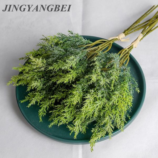 

decorative flowers & wreaths christmas tree pine artificial plant with frost sequin outside plastic grass party wall balcony decoration home