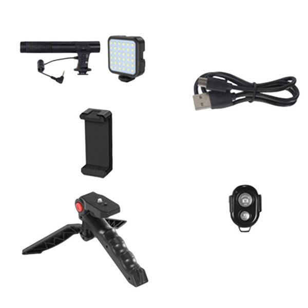 

flash heads kit-01lm ring light deskbracket fill set for android microphone led handle stabilizer