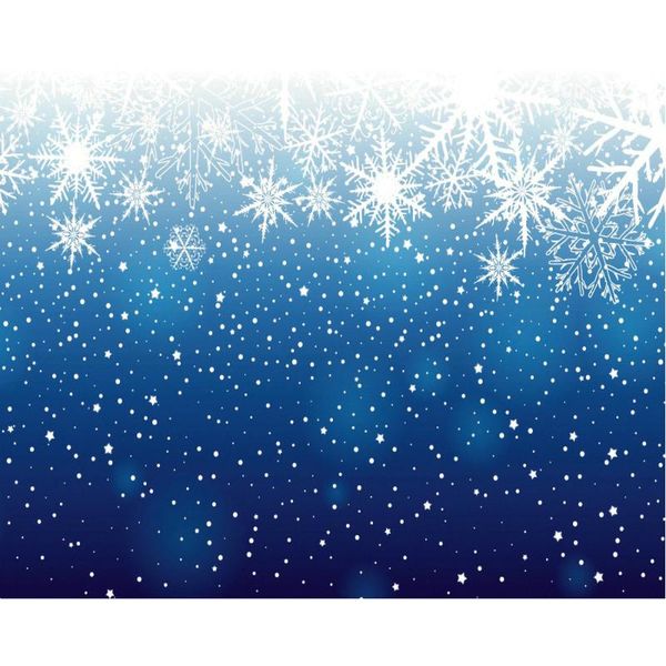 

party decoration winter snowflakes stars blue backdrop baby shower room decor po booth studio prop