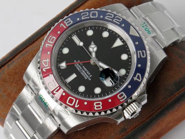 

2021 new men's watch pepsi black dial eta 32-85 31-86 movement 904l stainless steel strap sapphire crystal automatic male watches withÂ, Slivery;brown