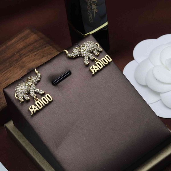 

aaa designer jewelry letter elephant earrings for female in 2021, Silver