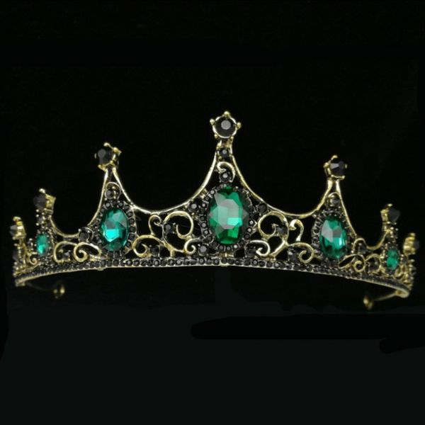 

baroque bride crown black dress headdress wedding modeling wedding hair accessories studio p accessories, Slivery;golden
