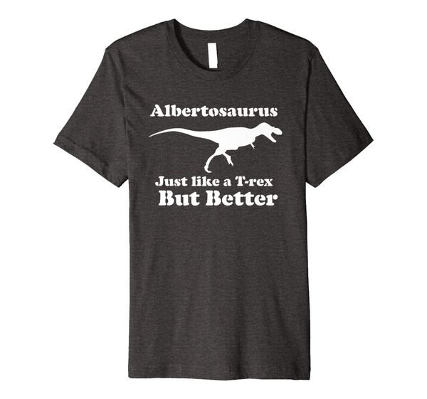 

albertosaurus just like a t-rex shirt, White;black