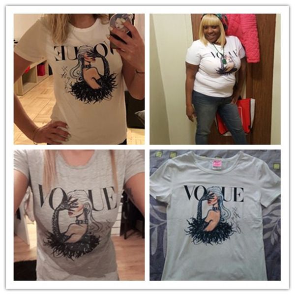 

summer harajuku t women korean fashion princess vogue print white short sleeve tee shirt femme tumblr punk