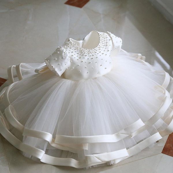 

girl's dresses born chlid clothes ball gown 1st birthday dress for baby girl ceremony princess elegant party and wedding, Red;yellow