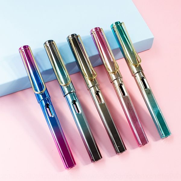 

1SX straight liquid replaceable ink bag pen for studentsposture correction and calligraphy fountain pens study and learningcalligraphy lear