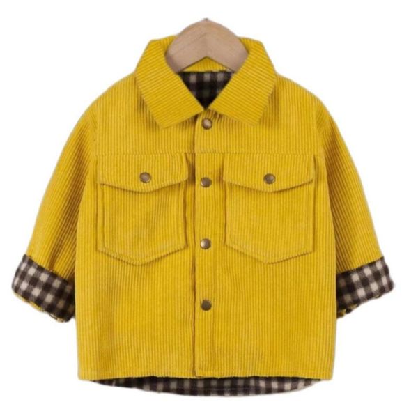 

jackets 2021 autumn winter boys girls fashion children's clothing long-sleeved jacket plaid pocket clothes for, Blue;gray