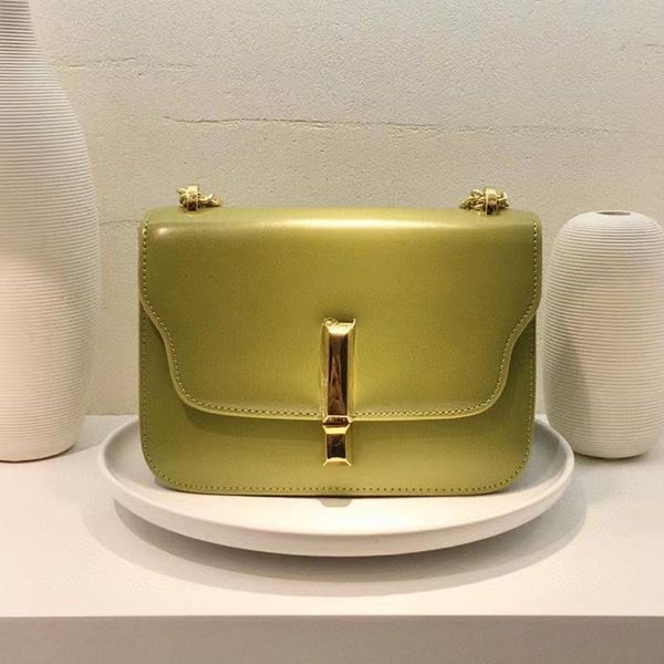 

evening bags spring/summer 2021 solid color premium leather handbags chain lock buckle single shoulder messenger small square
