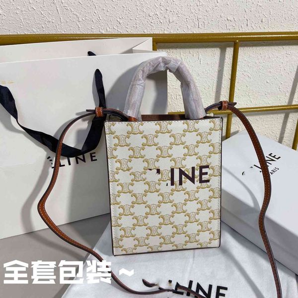 

designer handbag 2021 white old flower teto shopping bag triumphal arch bag mini one shoulder portable messenger