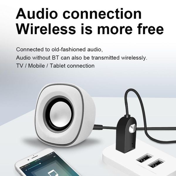 

hubs bluetooth 5.0 audio receiver 3.5mm aux wireless handscall music adapter dongle for car headphones speaker usb