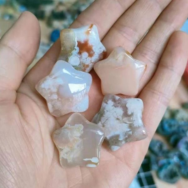 

decorative objects & figurines about 25-30g natural crystal star shape home garden decoration fish tender energy healing stone holiday gift