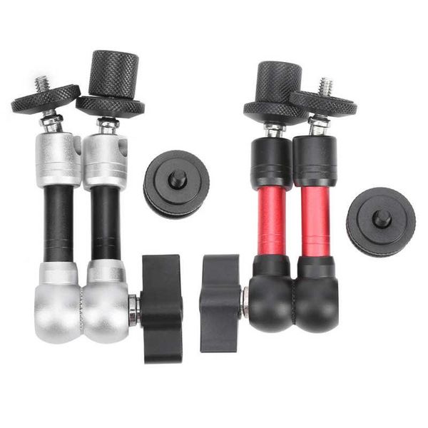 

tripod head ball 7in adjustable universal arm base holder stand 1/4in screw for camera lcd monitor light heads