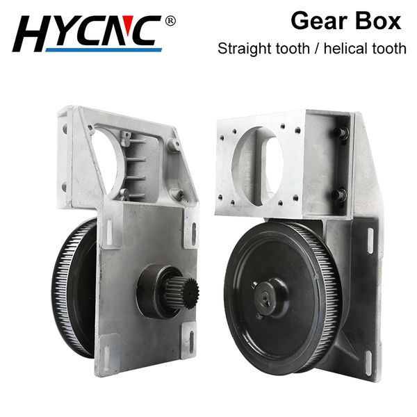 

cnc ratio 5:1 spur short tooth gear 1.5m 1.25m modular synchronous wheel reducer box, belt pulley nema34 nema23 motor