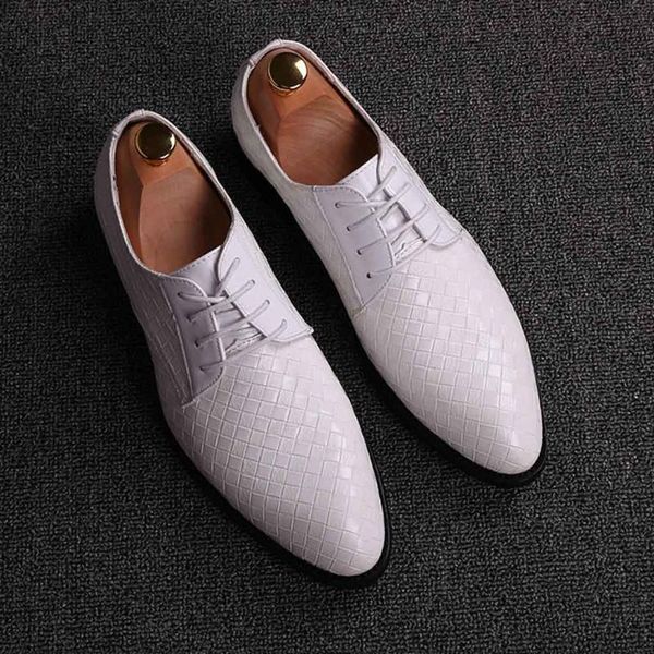 

men's white all-match business leather shoes british casual pointed toe comfortable formal shoes# dress, Black