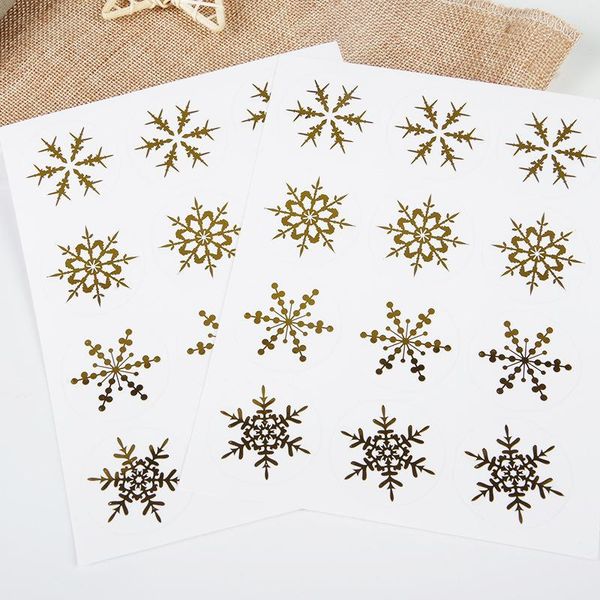 

christmas decorations snowflake stickers decoration diy 10 pieces a set,