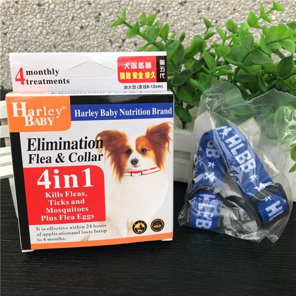 

adjustable anti flea tick nylon neck collar puppy health doggy dog mosquitoes elimination 4 months repel kill remover protection collars & l