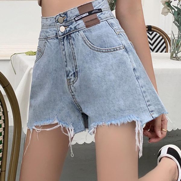 

women's shorts real s jeans for women spring and autumn 2021, White;black