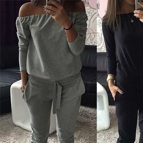 

soft knitted suits warm sweater women tracksuits suit twist knitting turtleneck and pants loose style tracksuit ropa, Gray