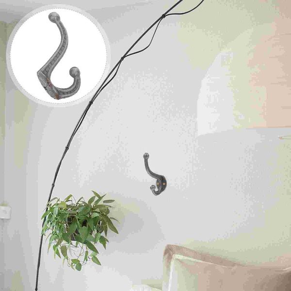 

hooks & rails 4pcs iron hat clothes home hanging wall tool storage