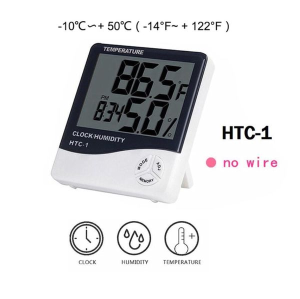 Портативный Цифровой ЖК-ЖК-Внутренний Удобный Датчик Датчик температуры Термометр Гигрометр Гигрометр Датчик DHL