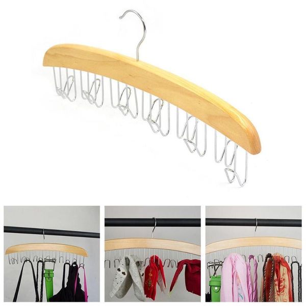 

hangers & racks wood hanger belt storage rack creative chain clothes sweater hanging multifunctional m1e2