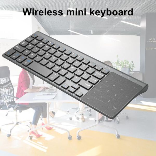 

universal exquisite small 2.4g wireless keyboard with number touchpad for android windows desklappc tv box keyboards
