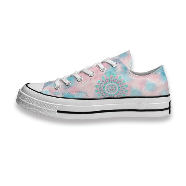

custom printed sho pink be mandala sneakers low mens womens skateboard sport footwear diy trainers canvas casual shoe