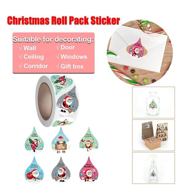 

christmas gift sealing 500pcs stickers thank you love design diary scrapbooking party decorations labels wrap