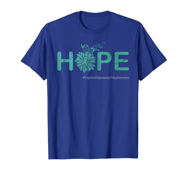 

hope butterfly progressive supranuclear palsy awareness tee, White;black