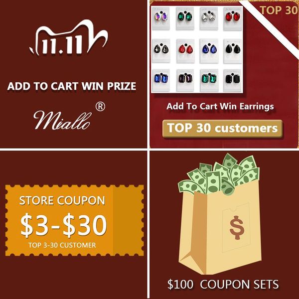 

dangle & chandelier miallo 11.11 global sale# add to cart wishlish, win gift and 50% off coupons, Silver