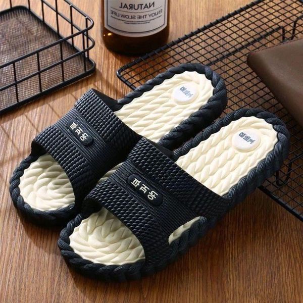 

slippers shoes women slipper man woman sandalias mujer, Black