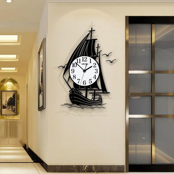 

3d numbers living room wall clock quarz modern design creative digital large silent zegar scienny home decor 50wc clocks