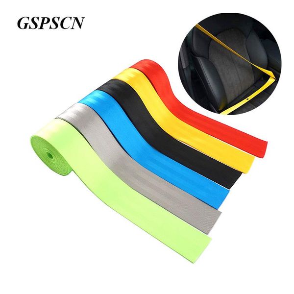 

safety belts & accessories gspscn 3m/5m seat belt webbing strap thicken car harness backpack fashion color ribbon european standard