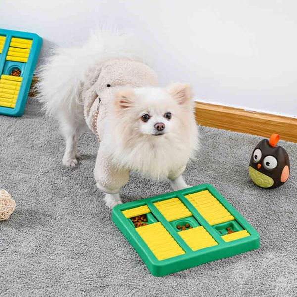 

dog toys & chews pet food plate iq puzzle interactive educational snack bowl interesting slow dispensing feeding training toy l3vc