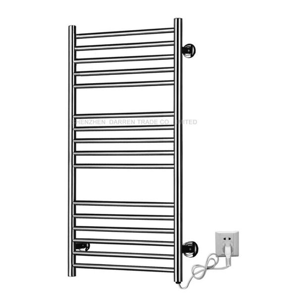

towel racks stainless steel heated warmer bathroom wall mounted electric rail sixteen-layer rack dryer 110v or 220v