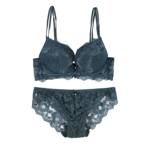 

bras sets women lace embroidery push up bra female wire breathable underwear, Red;black