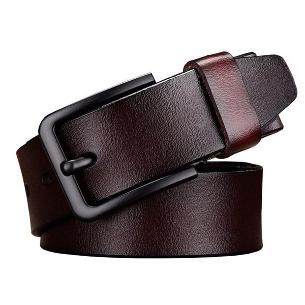 

belts men's belt all over the black buckle brand designer leather leisure women's alloy pin genuine, Black;brown