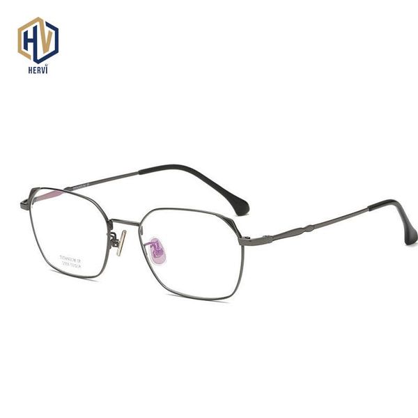 

fashion sunglasses frames square glasses frame pure titanium spectacle student optical prescription simple wild, Black
