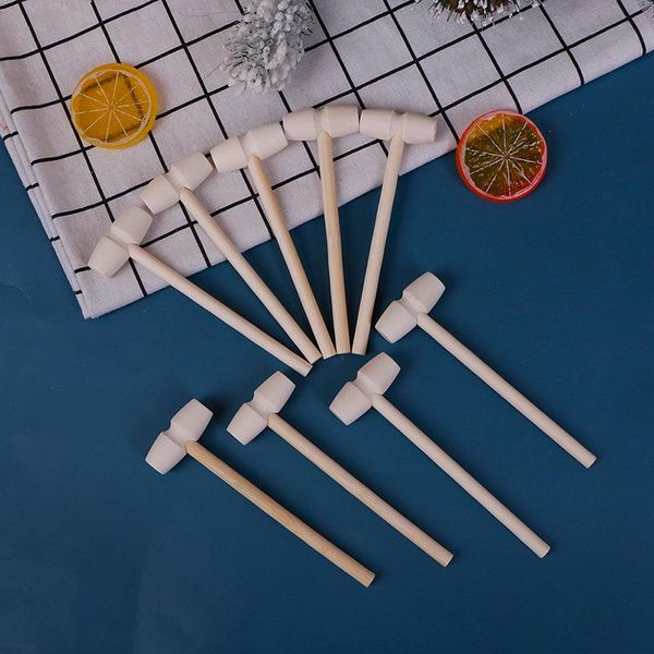 

hand tools 5/10pcs wooden hammer mallet carving tool leather craft jewelry making